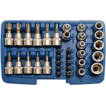 Set 34 varfuri si chei torx 3/8"