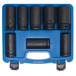 Chei de impact lungi 22 - 38 mm, 3/4", 8 piese