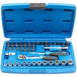 Trusa 39 piese chei 1/4" + varfuri