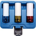 Set 3 chei tubulare de impact cu protectie, 85 mm 1/2"