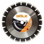 Disc premium, diamantat, Golz, tip AS75 - 450 mm