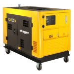 Generator insonorizat Stager YDE12T3-12kVA, 16A, 3000rpm, trifazat, diesel, pornire electrica