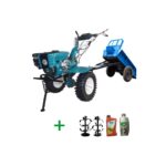 Motocultor Profi Dakard HS 1000B NEW - grup pinioane cu remorca DKD LY 700Kg-basculabila