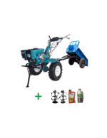 Motocultor Profi Dakard HS 1000B NEW - grup pinioane cu remorca DKD LY 700Kg-basculabila