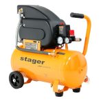 Compresor aer Stager, Air 20D24 - 24L, 8bar, 200L/min, monofazat, angrenare directa