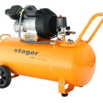 Compresor aer Stager, Air 36D100 , 100L, 10bar, 356L/min, monofazat, angrenare directa