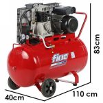 Compresor trifazat profesional, 100l, 350l/min, FIAC AB100/360TC - imagine 7