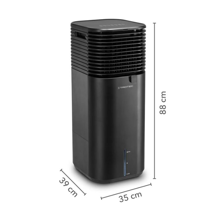Racitor de aer portabil, umidificator Aircooler, Trotec, tip PAE50, negru, 145 W, 750m³/h, 4 viteze - imagine 2
