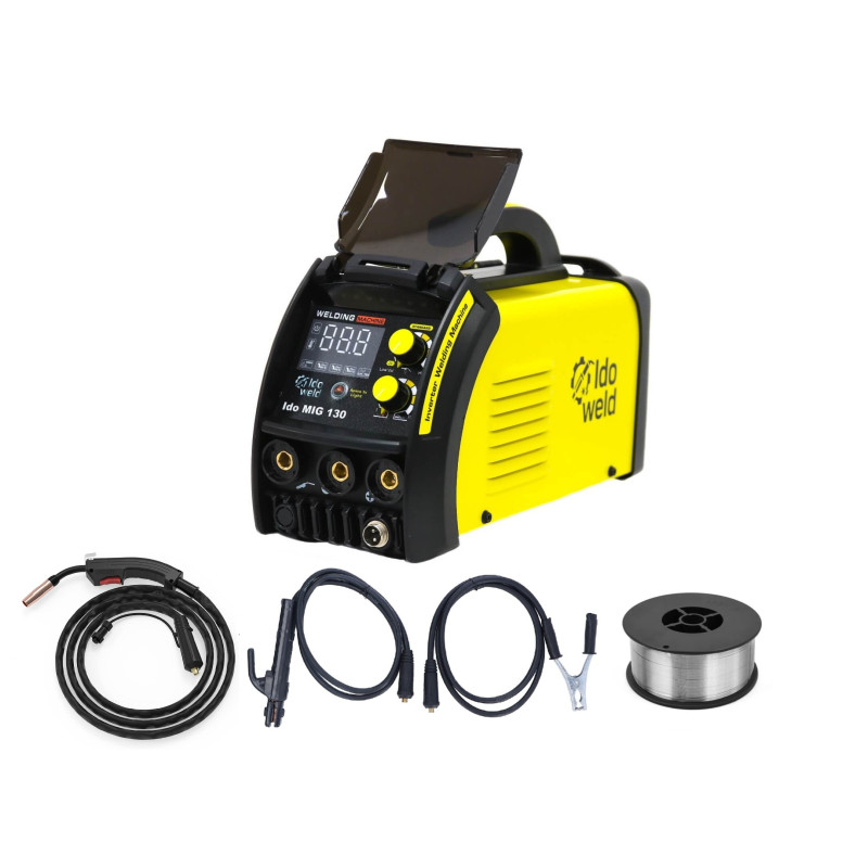 386 Aparat de sudura Ido Weld MIG 130 tip MIG-MAG + rola de sarma flux 1kg - imagine 1