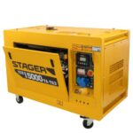 Generator profesional Stager YDE15000TA-TA3, 11.5 kW, DualPower 230-400V, insonorizat, diesel, 3000rpm, pornire electrica