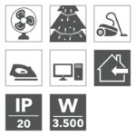 Prelungitor cablu, Trotec, 5m 3 x 1.5 / 230V, alb - imagine 2