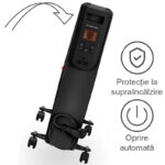 Radiator (calorifer) pe ulei Trotec TRH 25E, telecomanda, display LED, 2500W - imagine 10