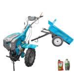 Motocultor Dakard DKD1010DNEW, 16CP+ remorca DKD LY 1000 kg+ULEI