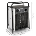 Incalzitor electric profesional, 9kW, 380V, Trotec TDS50 - imagine 2