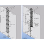Scara KRAUSE de acces / evacuare / incendiu, otel zincat, 16,80 m - imagine 8