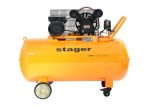 Stager Air 32C250 compresor aer, 250L, 10bar, 324L/min, monofazat, angrenare curea - imagine 3
