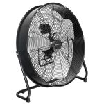 Ventilator de podea negru, Trotec, 9178m³/h, 124W, 3 trepte, tip TVM24D